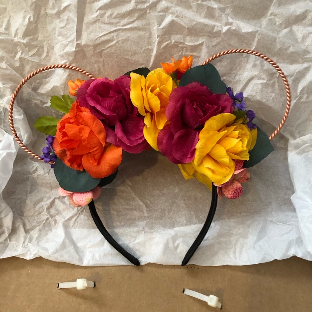 NIB Floral Disney Mickey Ears
